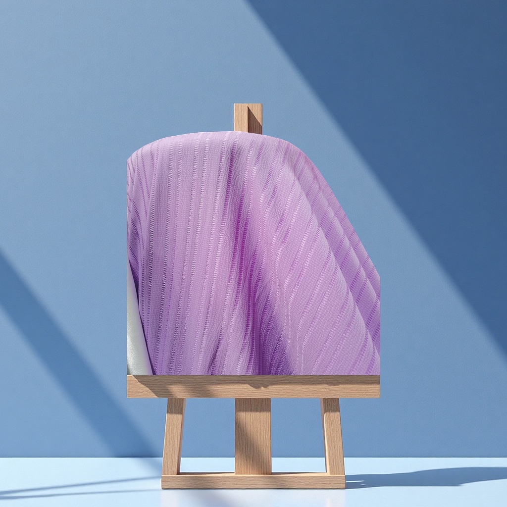 Solid-color wave-striped women's pleated dress, wide-leg pants, stretch crepe fabric, dyed jacquard textile, leather style Application Scenario