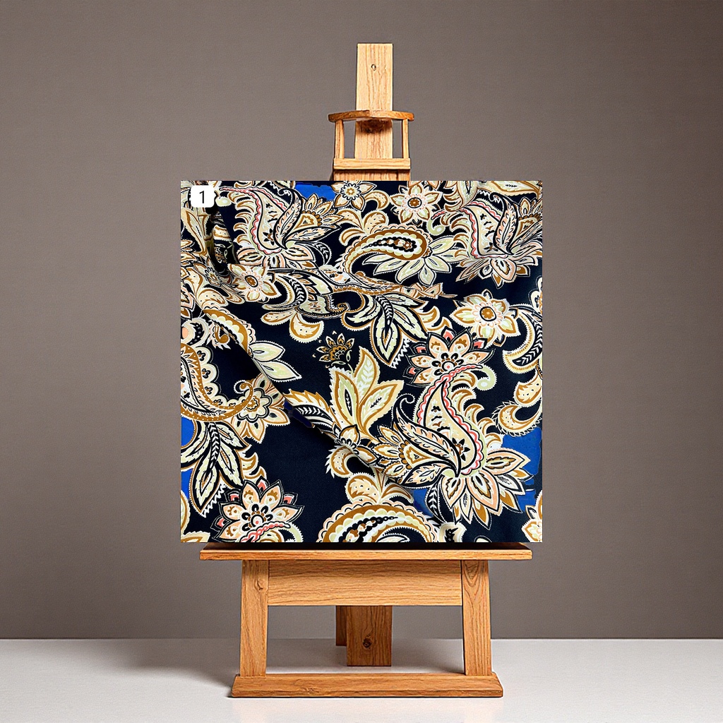 Four-sided embossed classic cashew flower clothing dress fabric, export printed tie-dyed fabric, accessories, luggage material, textile leather details Picture