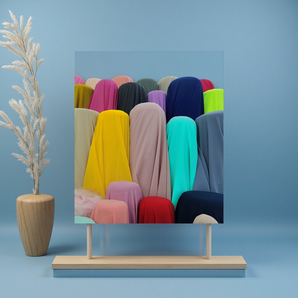 The manufacturer customizes solid-color 75D chiffon fabric, polyester pearl chiffon dress and shirt, fashionable fabric, textile leather color woven jacquard fabric details Picture