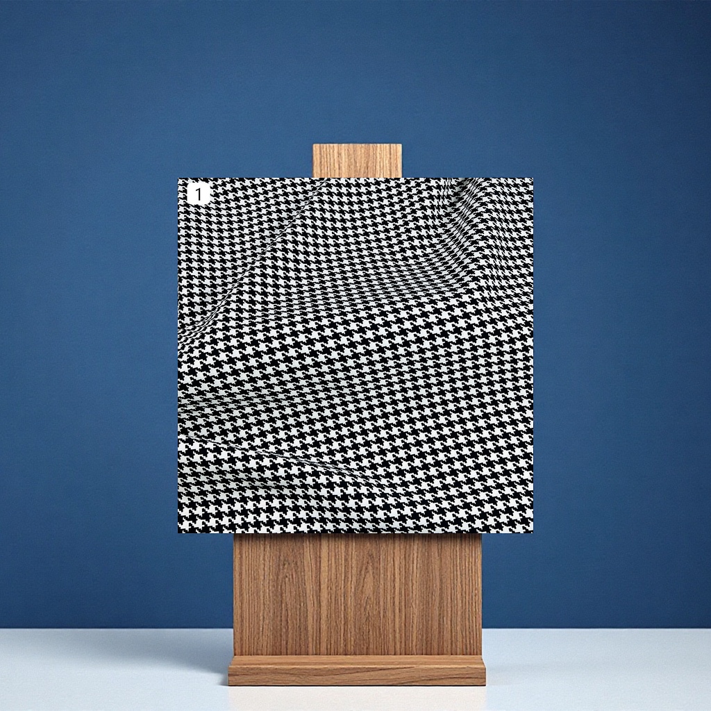 Thousand-bird pattern four-sided elastic printed dress fabric, for export clothing, T-shirts, bags and accessories, textile knitting and other knitted fabrics details Picture