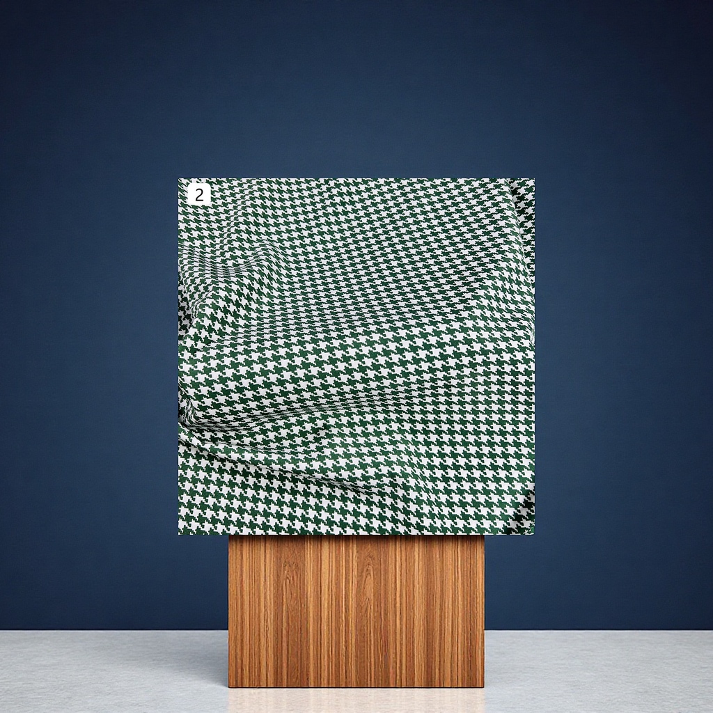 Thousand-bird pattern four-sided elastic printed dress fabric, for export clothing, T-shirts, bags and accessories, textile knitting and other knitted fabrics Specification image