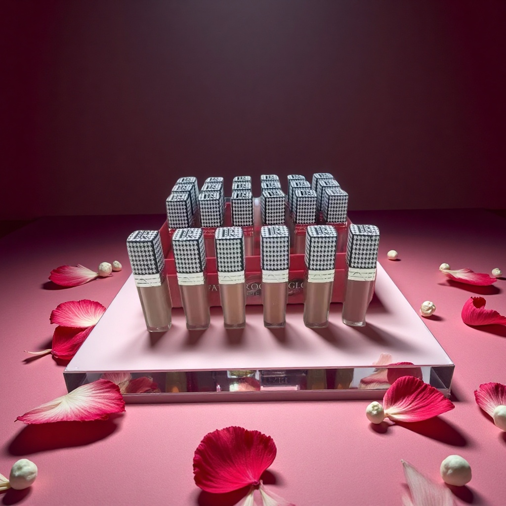 DROHOO工厂定制哑光唇彩礼盒全英文外贸跨境货源3D打印不掉色美容护肤彩妆唇部彩妆