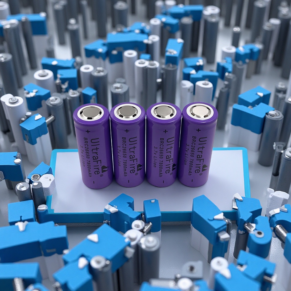 Factory direct sales of GTL26650 lithium battery 7800mah 3.7V high-power flashlight cycle charging electrical lithium battery details Picture