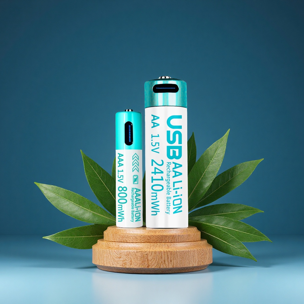 No.5 and No. 7 rechargeable lithium batteries, 1.5V large-capacity constant voltage, 3C certified Type C fast charging, electrical and industrial products