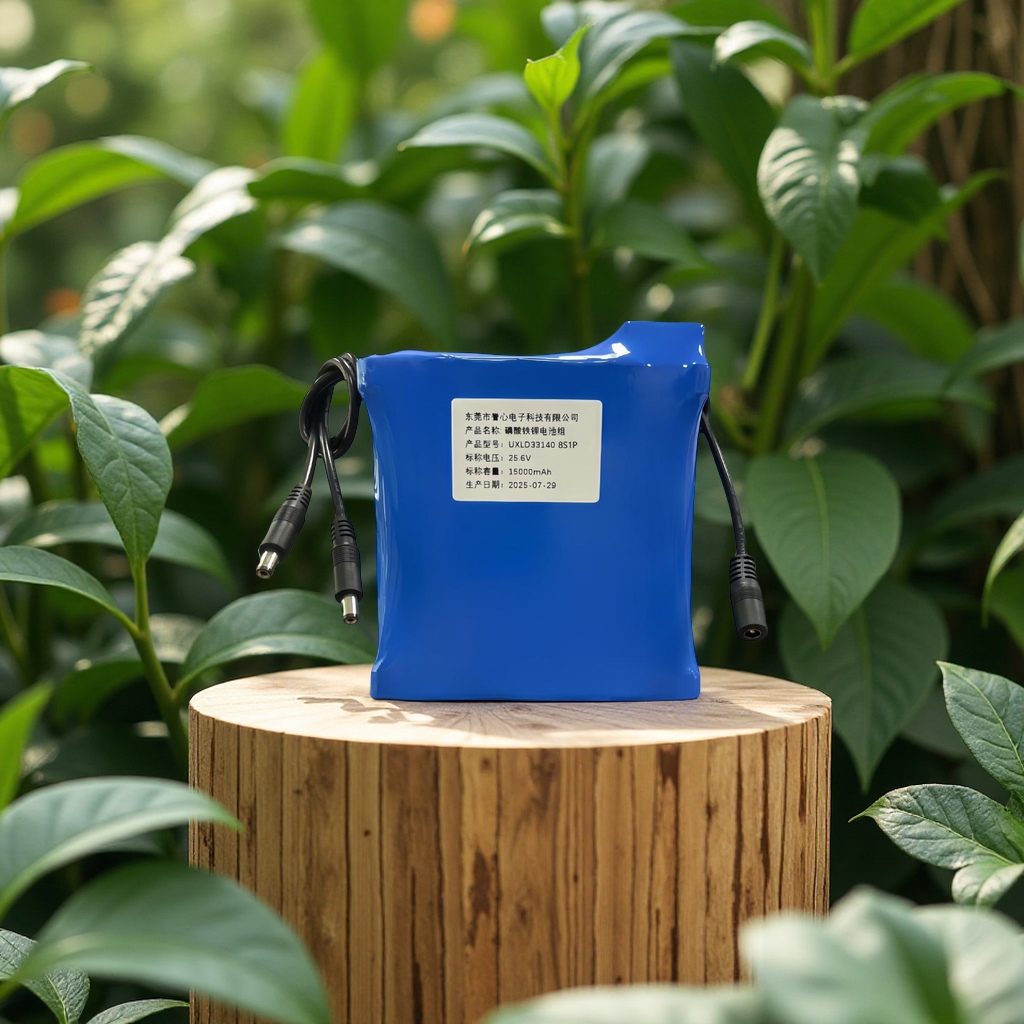 Lithium iron phosphate 33140 battery pack 25.6V15AH outdoor solar advertising street lamp battery, long-range electrical lithium battery details Picture