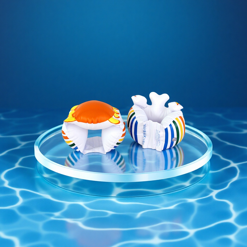 Children's arm float rings, water sleeves, baby swimming floats, outdoor swimming equipment, children's swimsuits details Picture
