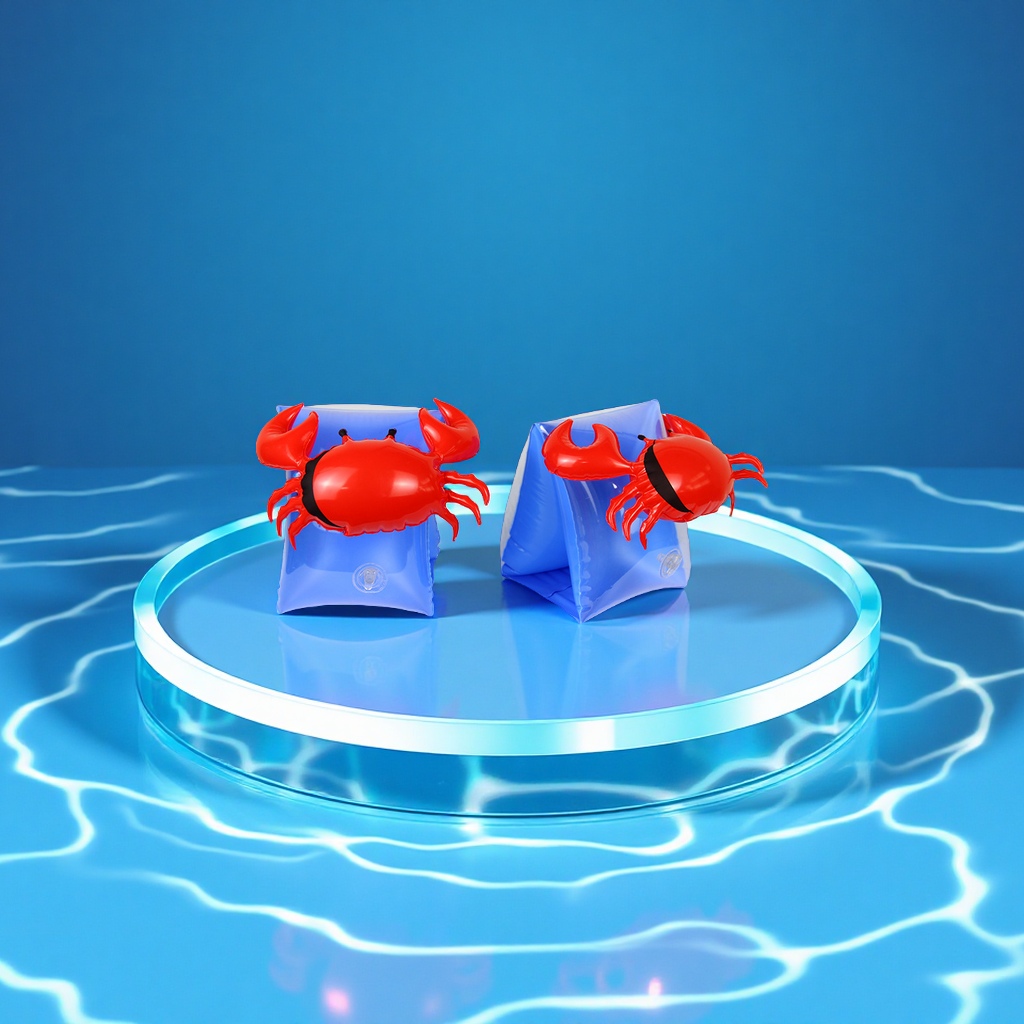 Children's cartoon inflatable swimming arm ring, double airbag water sleeve floating sleeve swimming equipment, children's swimming ring, outdoor swimming auxiliary products for sports Specification image