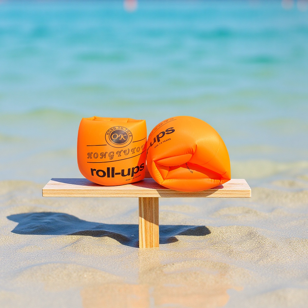 Wholesale of thickened adult and children's double-airbag water sports arm rings, inflatable floating sleeves and swimming AIDS details Picture