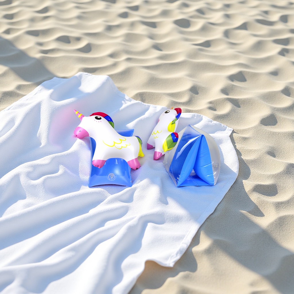 Children's cartoon inflatable swimming arm ring, double airbag water sleeve floating sleeve swimming equipment, children's swimming ring, outdoor swimming auxiliary products for sports Application Scenario