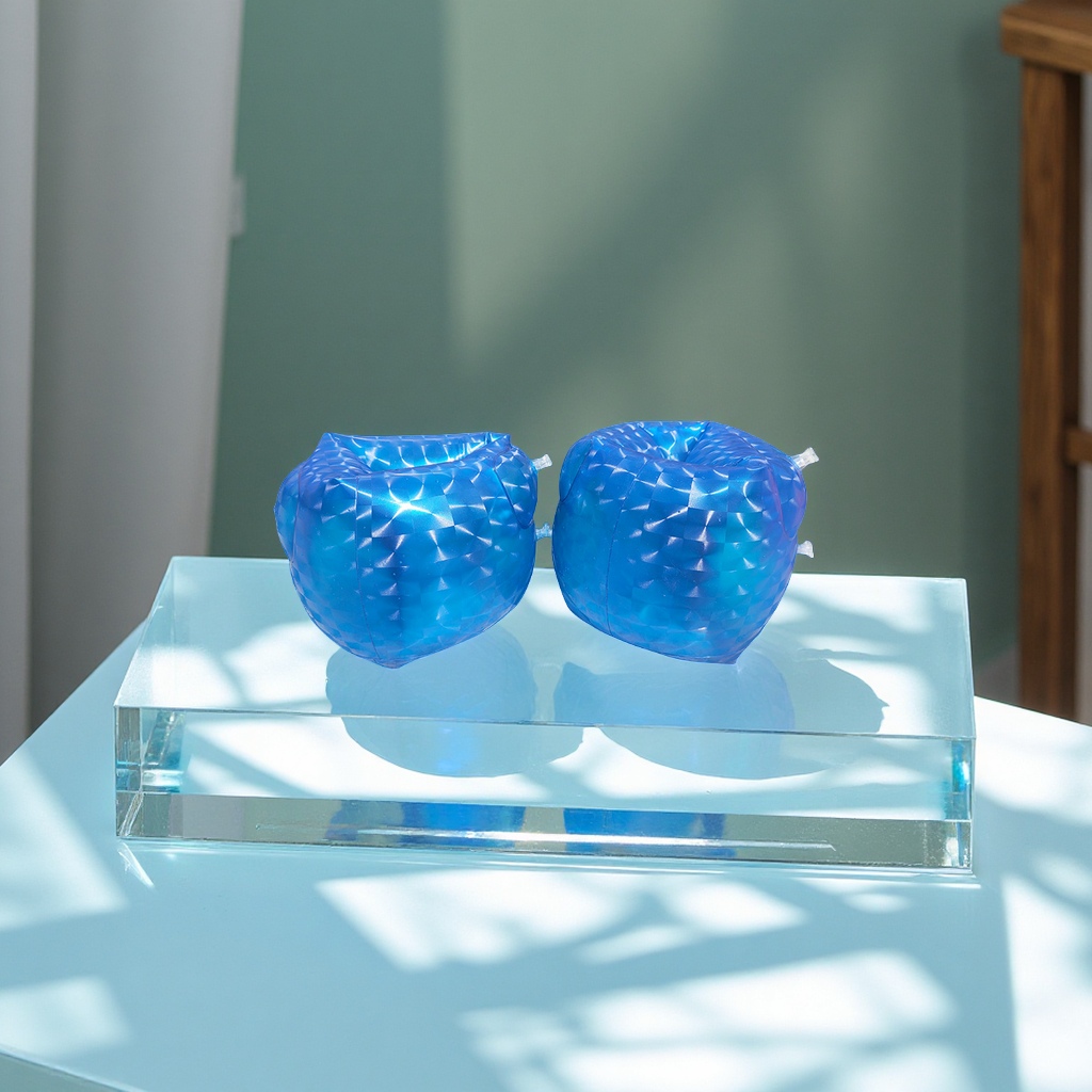 PVC inflatable fluorescent arm sleeves, inflatable water sleeves, outdoor swimming rings for sports, waterproof and anti-slip, suitable for adults and children details Picture