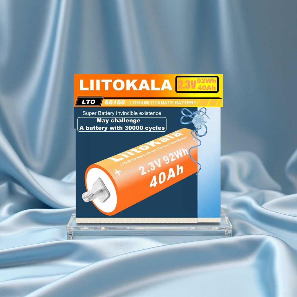 Cross-border exclusive supply of lithium titanate battery LTO66160, 6 pieces with brackets, 2.3V40Ah high-temperature resistant electrical rechargeable battery details Picture