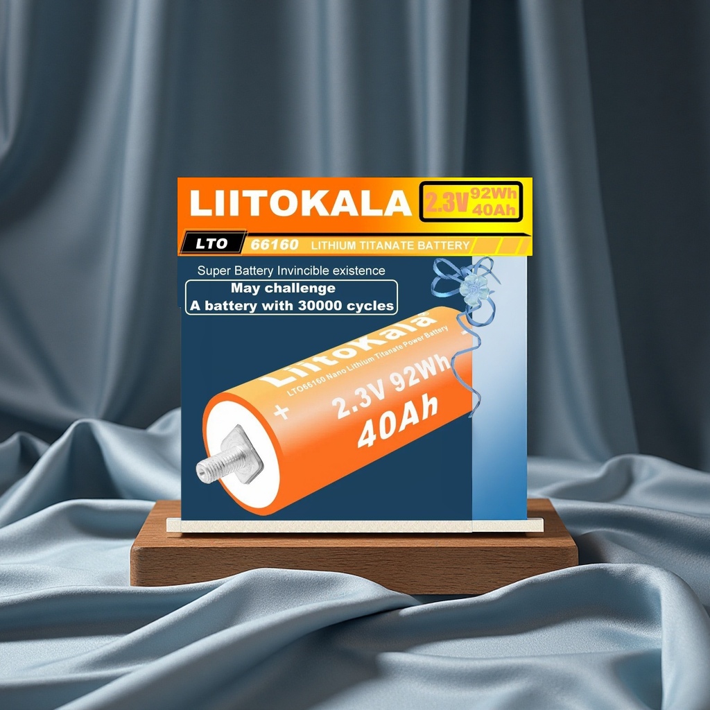 Cross-border exclusive supply of lithium titanate battery LTO66160, 6 pieces with brackets, 2.3V40Ah high-temperature resistant electrical rechargeable battery Item Picture