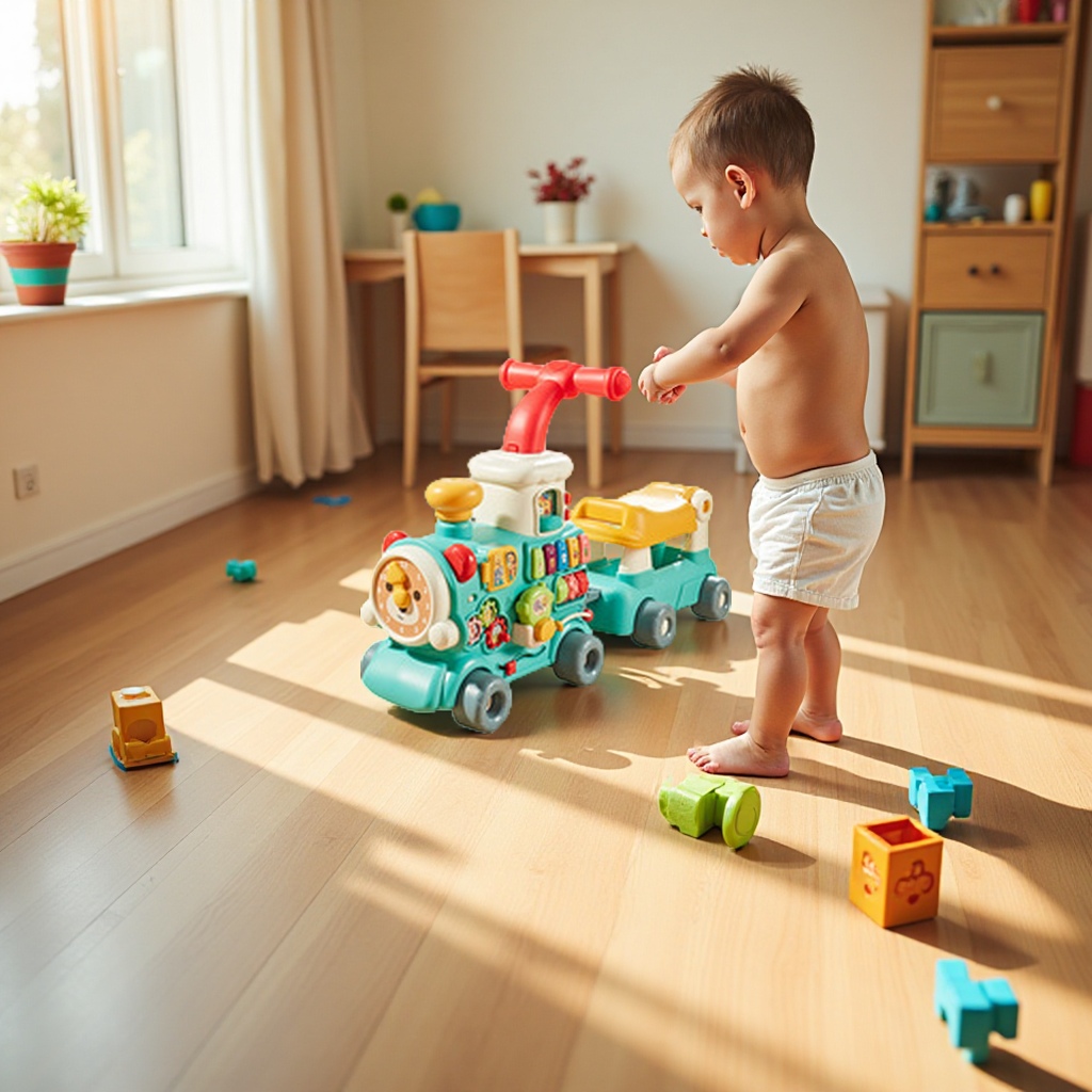 Multifuncional bebé andador trolley anti-sideturn bebé puede sentarse niño andador superjuguete juguete para bebés y niños pequeños Item Picture
