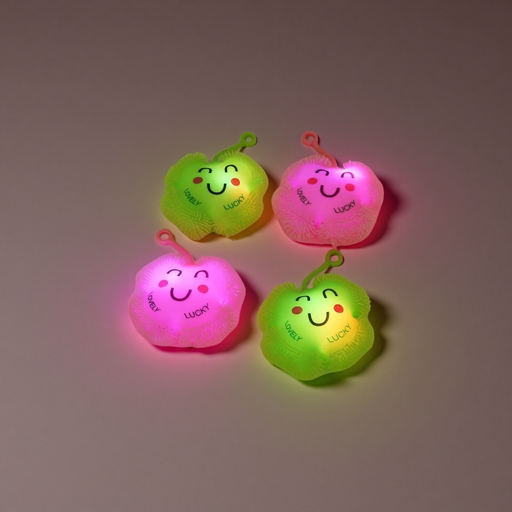 四叶草 捏捏乐挤压发光玩具四叶草创意儿童益智手感缓解压力彩色闪光礼物