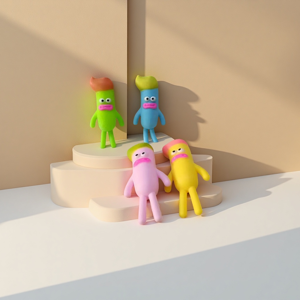 搪胶公仔、玩偶、娃娃实物图