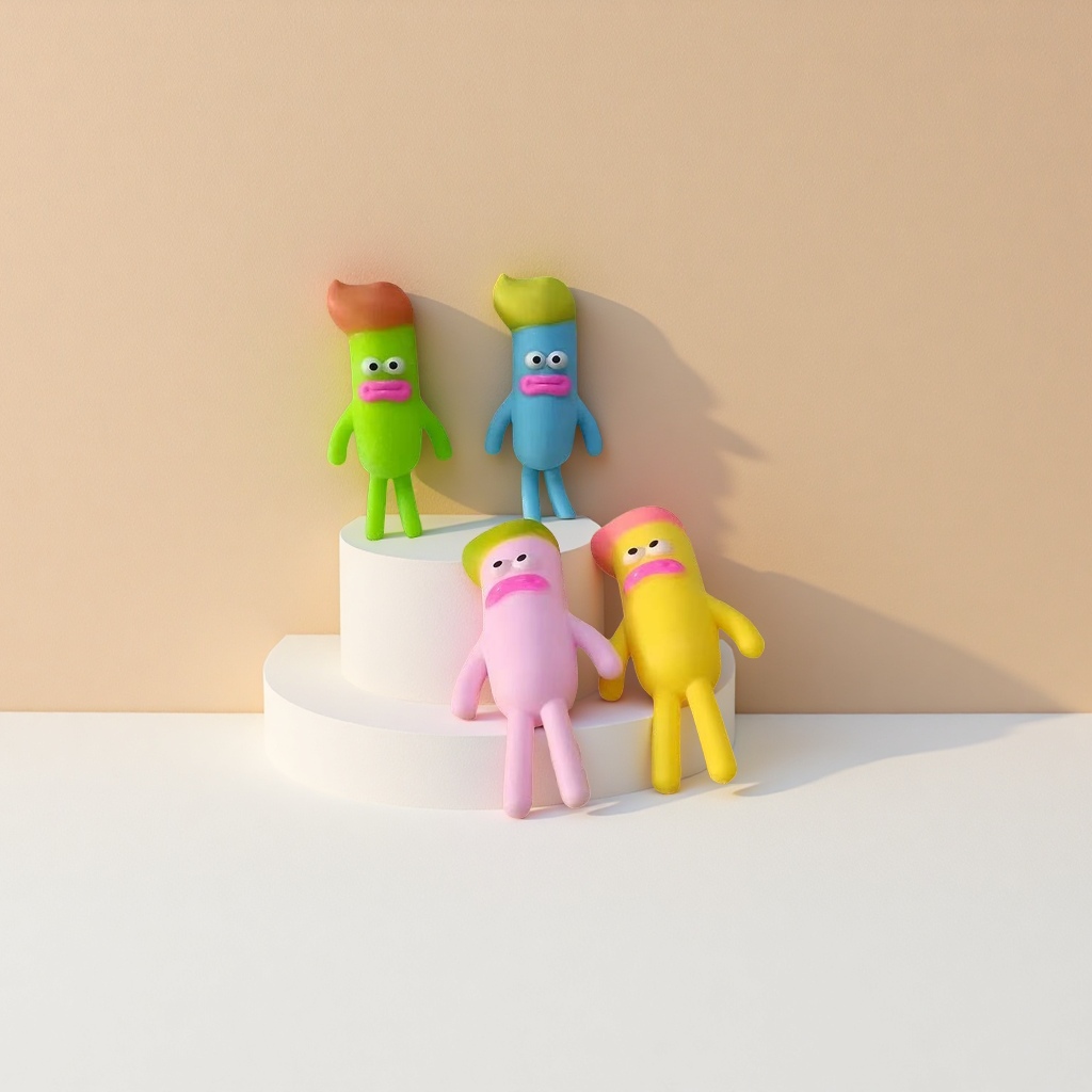 香肠嘴怪兽 解压玩具捏捏乐潮玩减压神器手指弹弹球放松压力趣味解闷新奇款