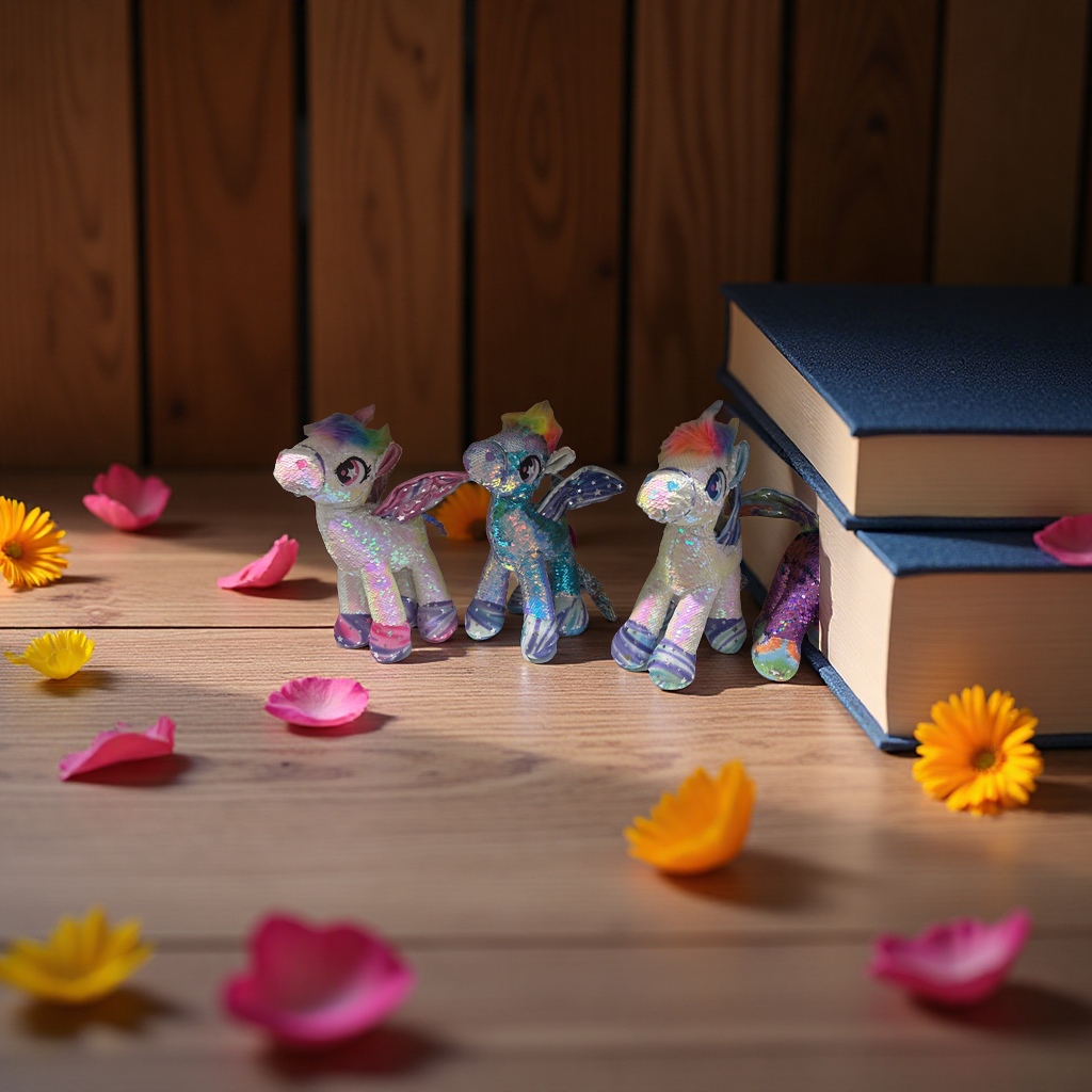 Sequined unicorn decorations, shining Children's Day party decoration, creative colorful decorations, gifts and giveaway details Picture