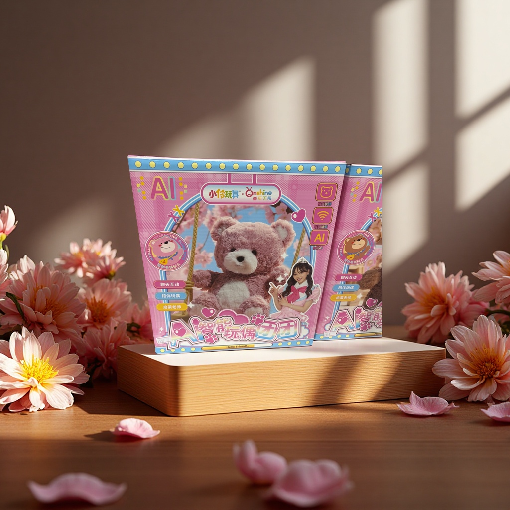 Cartoon and anime character AI intelligent toy bear, children's interactive early education and intelligence doll, baby gift Application Scenario