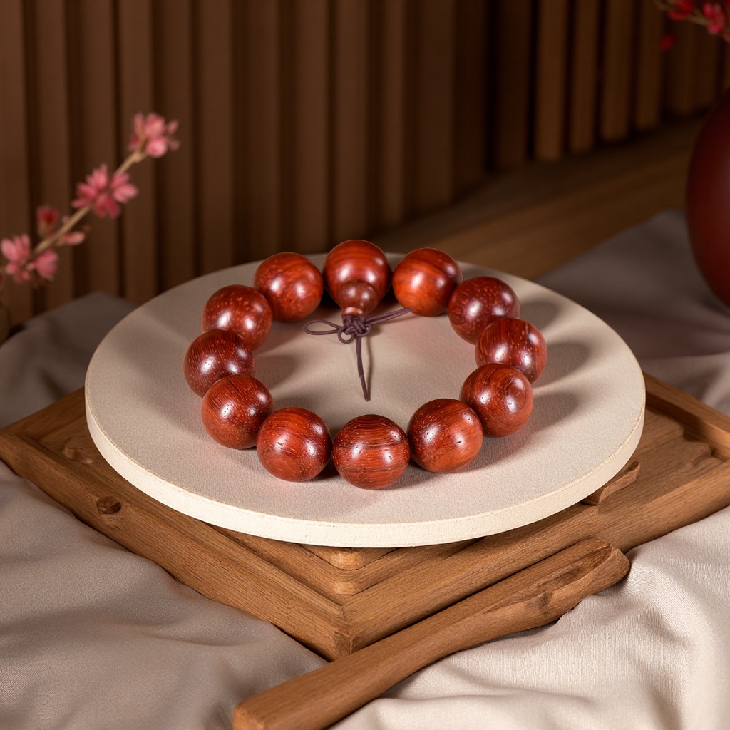 Factory supply: Small-leaf red sandalwood, a substitute for red sandalwood and red rosewood, wholesale of bracelets, necklaces, street stalls, jewelry, and accessories details Picture