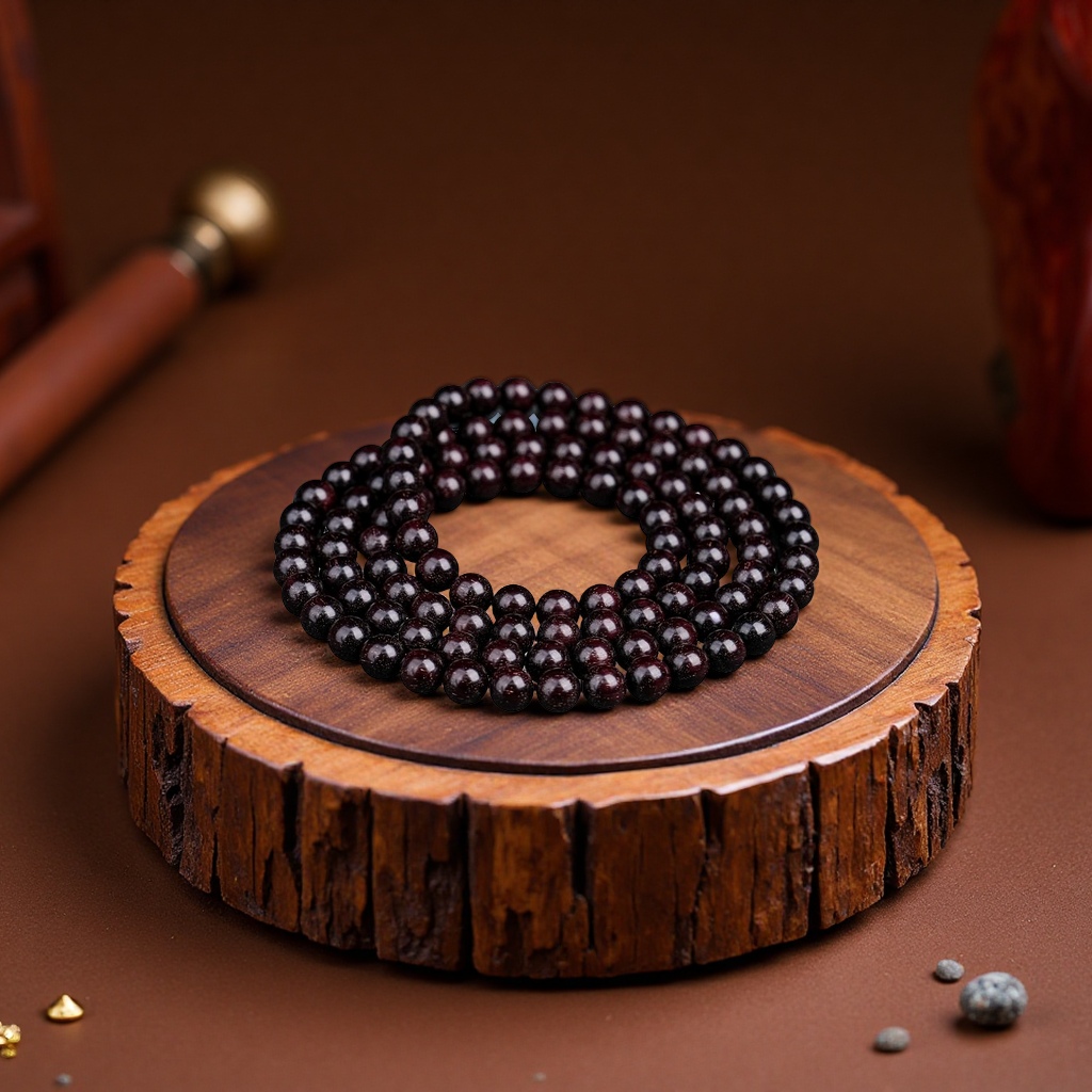 小叶紫檀手串108颗佛珠男女手链2.0老料满金星黑檀香木念珠