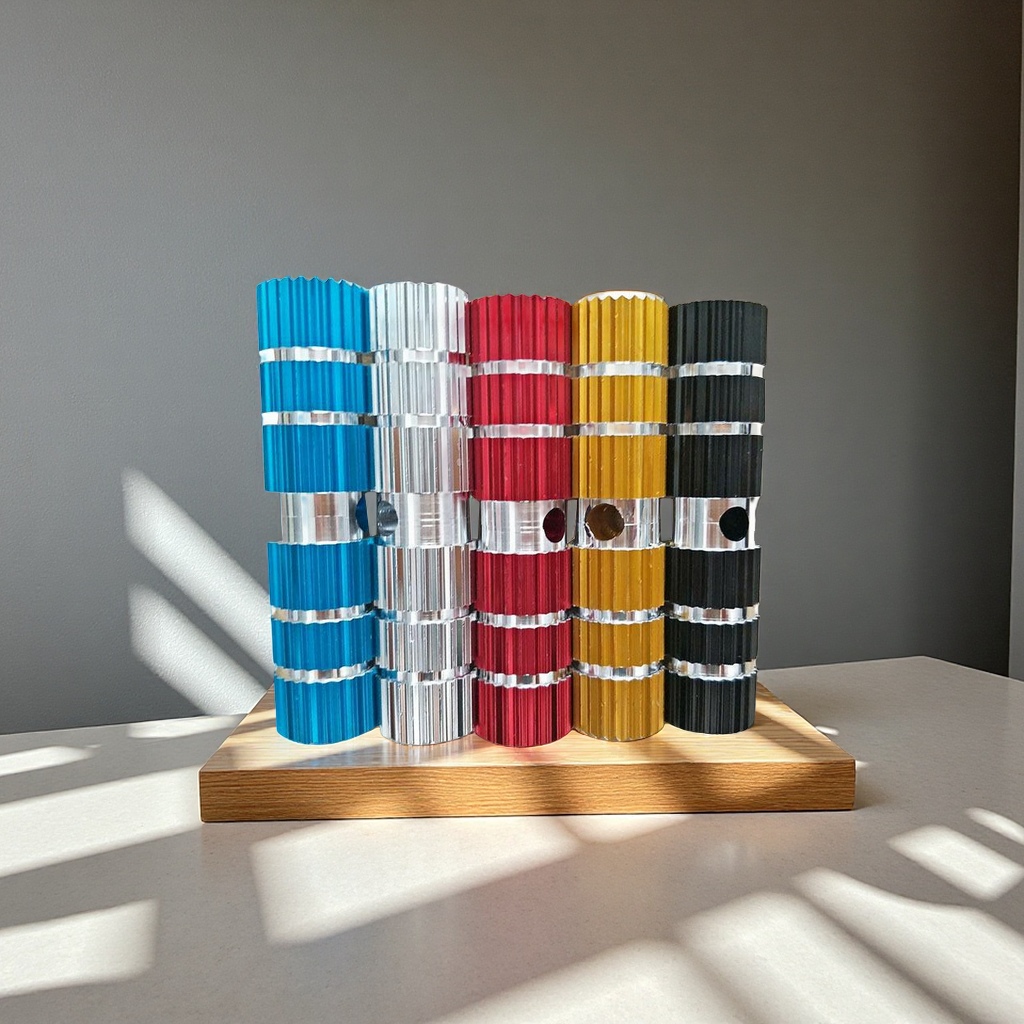 火箭筒自行车铝合金加长脚柱实心山地车后座脚踏板五金工具通用配件