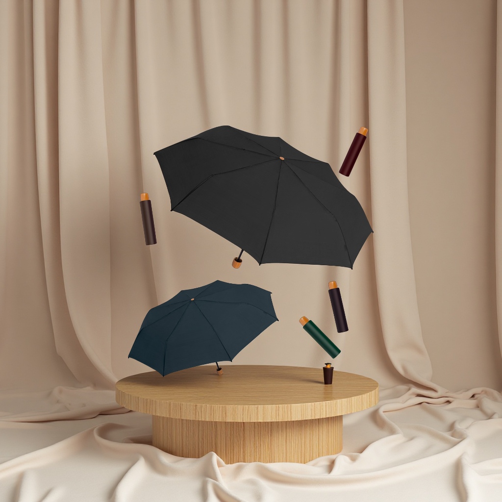 外贸素色三折叠雨伞手动伞面涤丝布防风遮阳纯色现货日用百货