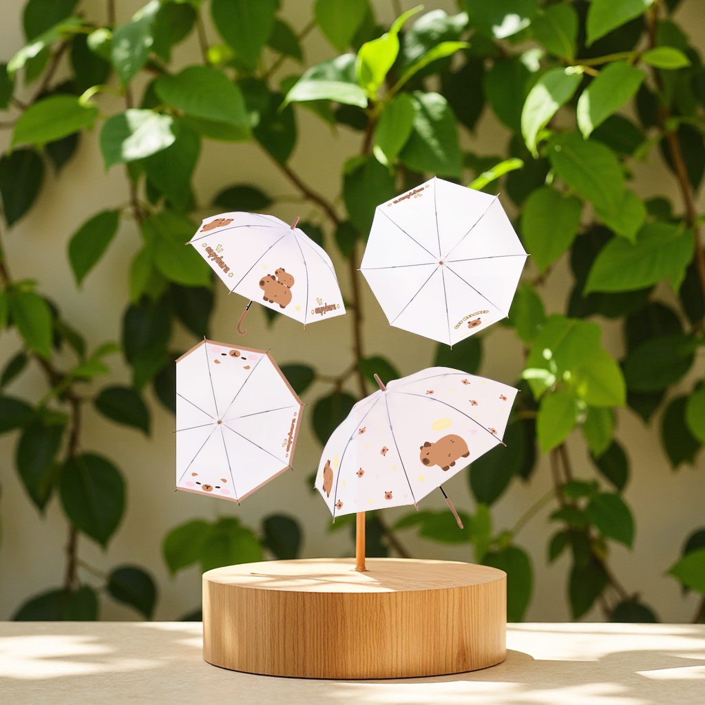 俄罗斯新款儿童雨伞21寸加大磨砂伞面卡皮巴拉动物可爱防雨挡风遮阳日用百货