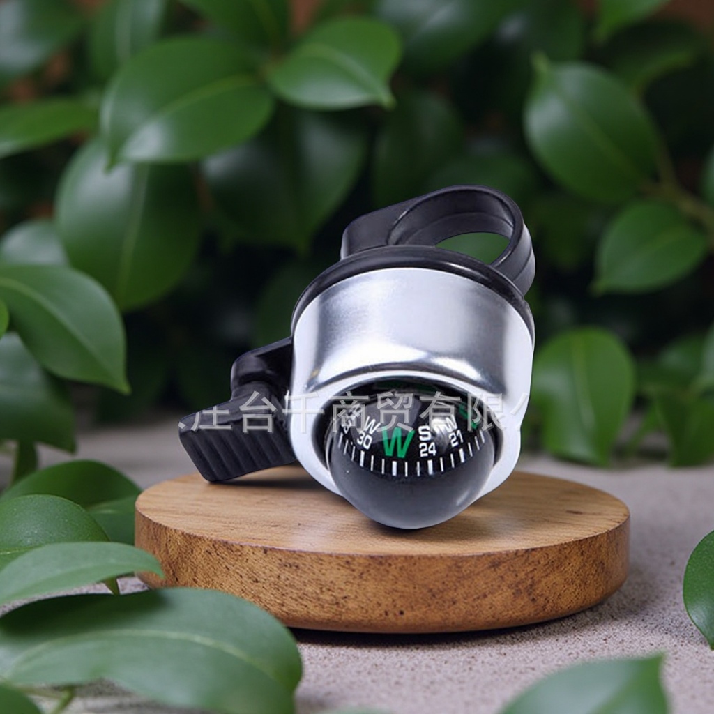 Mountain bike compass, aluminum alloy bell, bicycle riding equipment accessories, sports and outdoor cycling supplies, light and durable bell details Picture