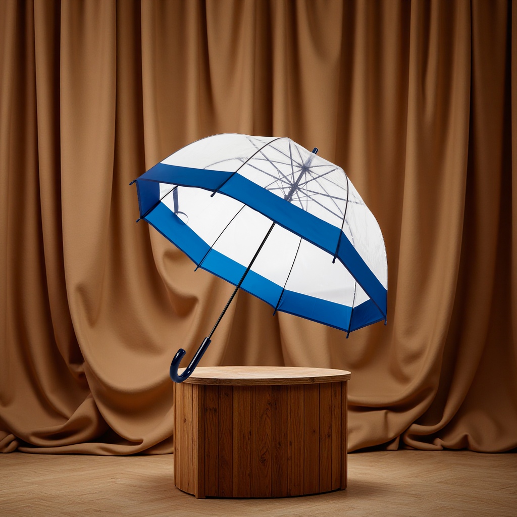 British retro wide-brimmed transparent umbrellas, European-style Apollo arched birdcage umbrellas in stock and wholesale, windproof, sunshade and rainproof products Item Picture