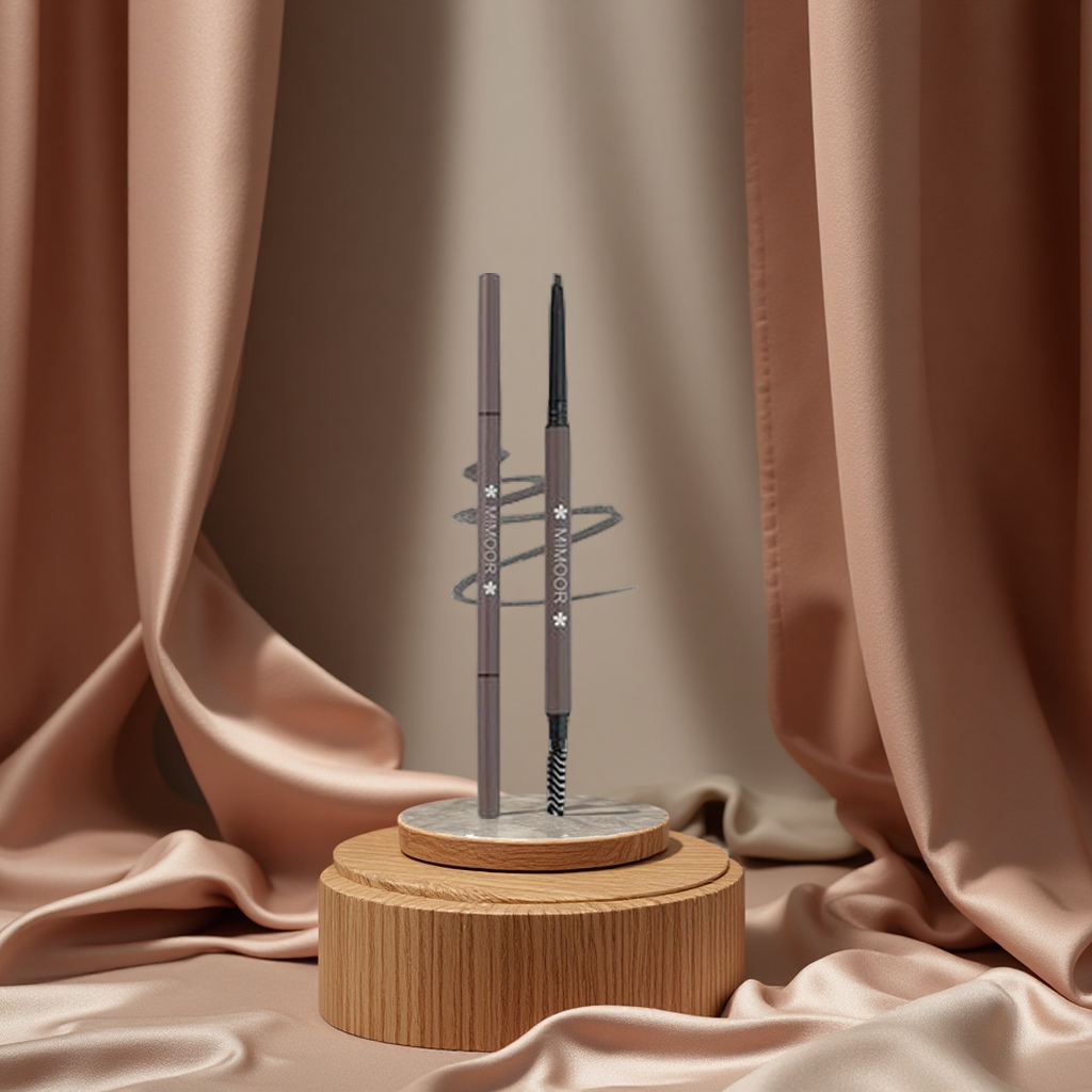 迷眸双头眉笔自然立体持久防水防汗不脱色MIMOOR多功能眉部彩妆美容护肤