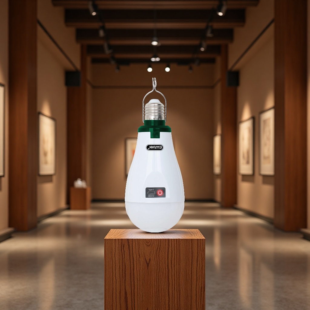 手提探照灯地摊彩色灯管蓝牙音箱LED充电灯泡多功能便携户外照明