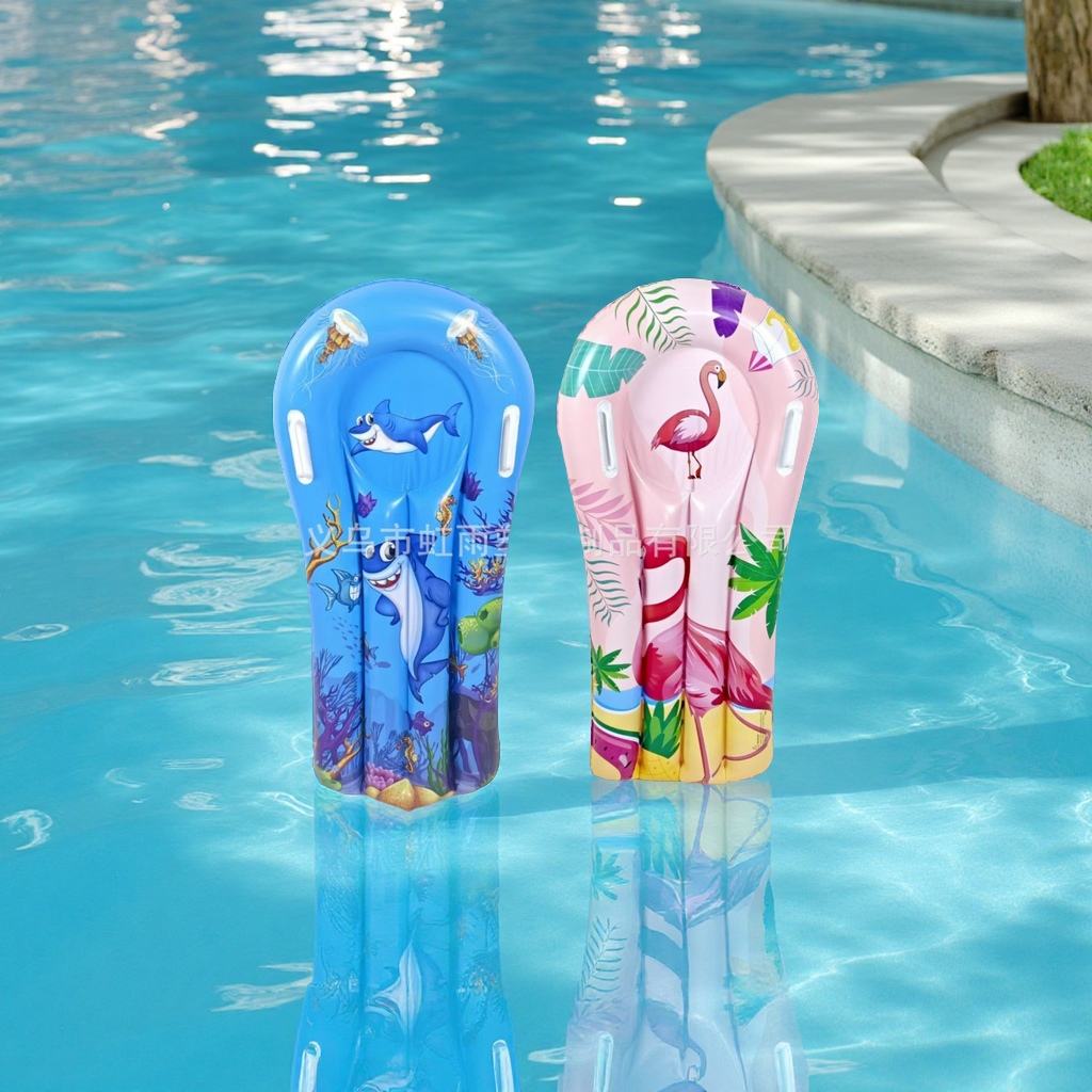 Hongyu Children's water surfboard, cartoon shark float, water play toy factory direct sales, sports outdoor swimming products, swimming rings Item Picture