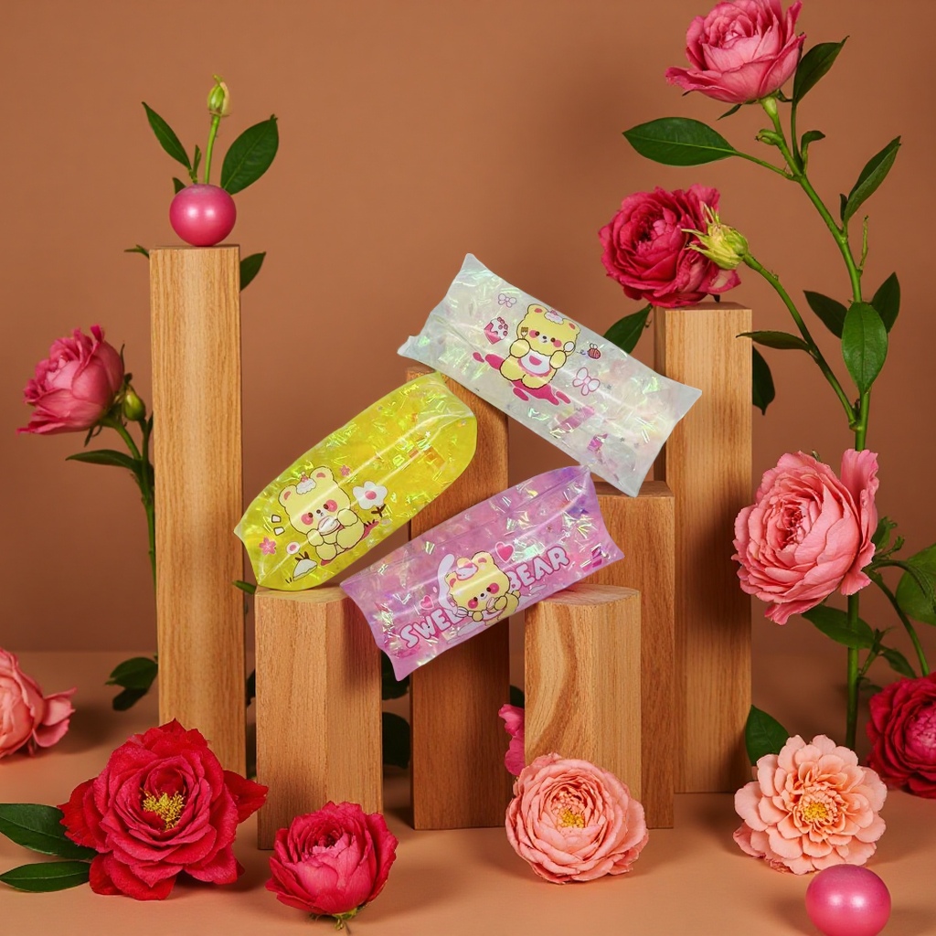 Factory direct sales of stress-relieving water snake toys, cute cake bear Kneading music, the same style as the Internet celebrity, untouchable stress-relieving wonder Specification image