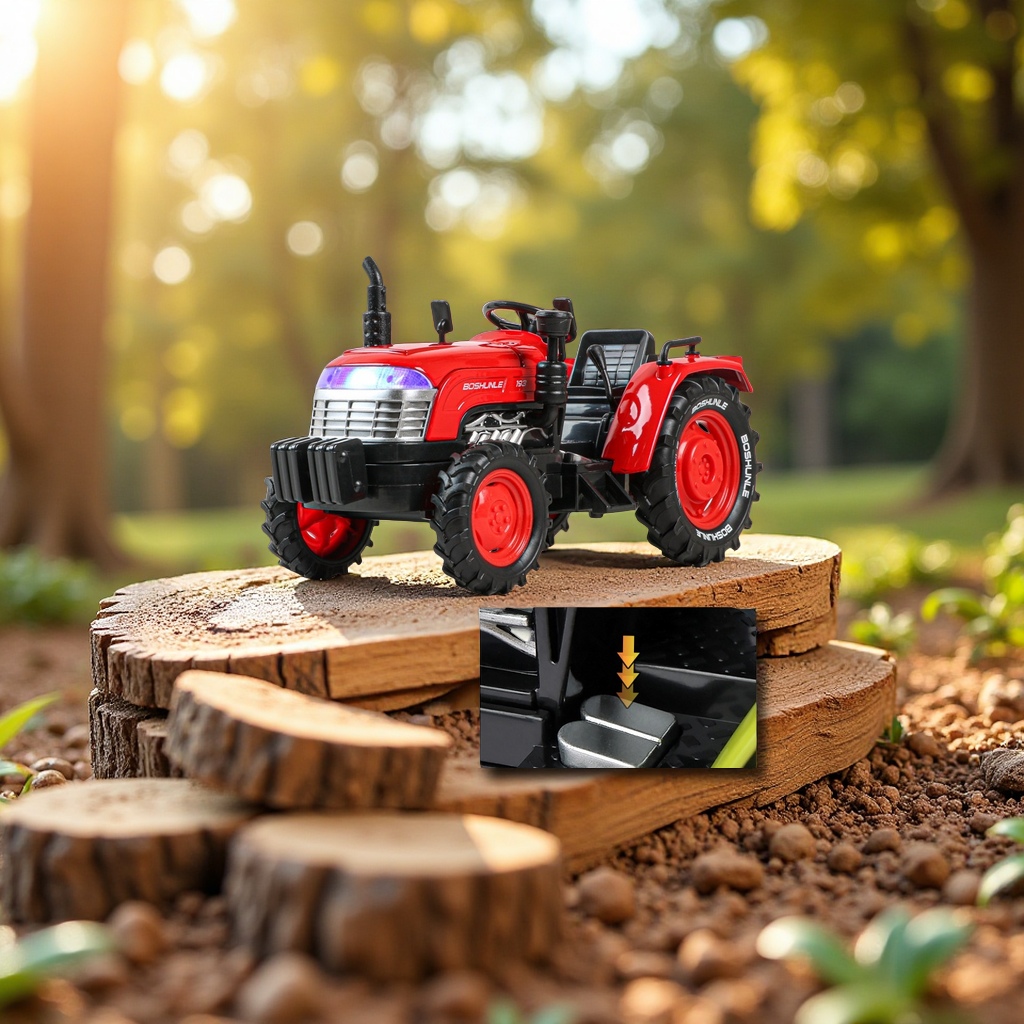 Alloy bucket tractor model, farmer's car, engineering vehicle, children's toys, boys' farm transport vehicle, house play, small household appliances and toys Application Scenario
