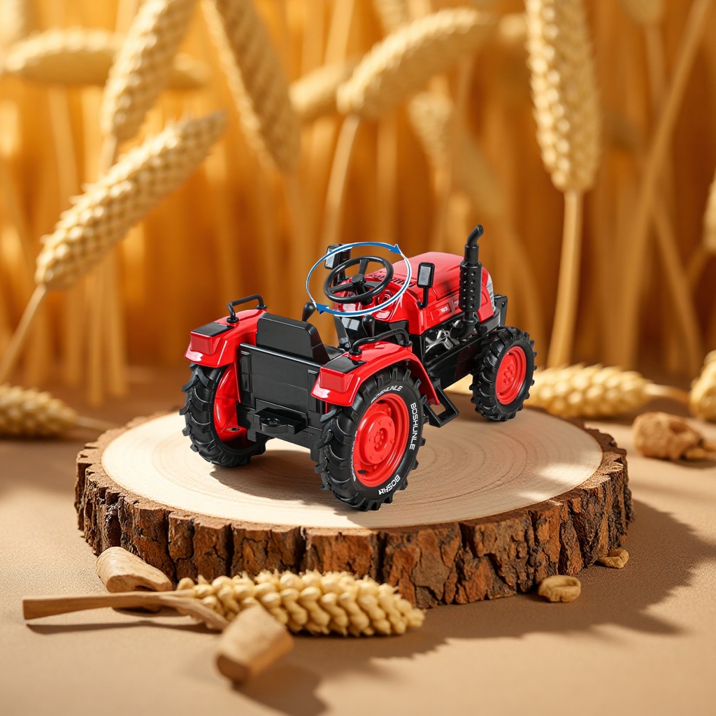 Alloy bucket tractor model, farmer's car, engineering vehicle, children's toys, boys' farm transport vehicle, house play, small household appliances and toys Item Picture