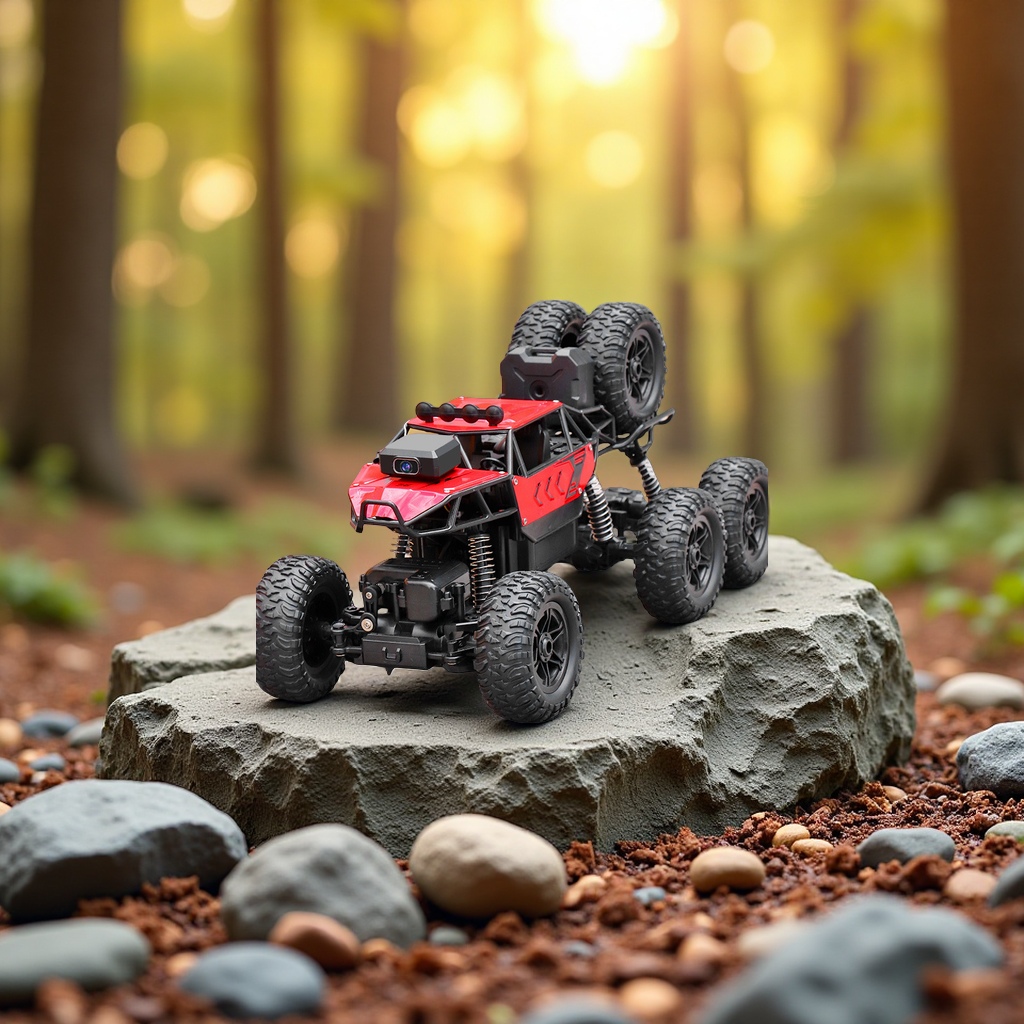 合金攀爬遥控车1比16大号充电越野玩具车汽车用品影音导航车载摄像头