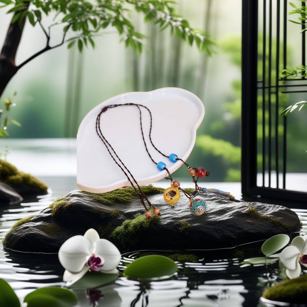 Xingni's long, simple sweater chain, Moroccan old amber necklace, clothing and accessories are fashionable and versatile