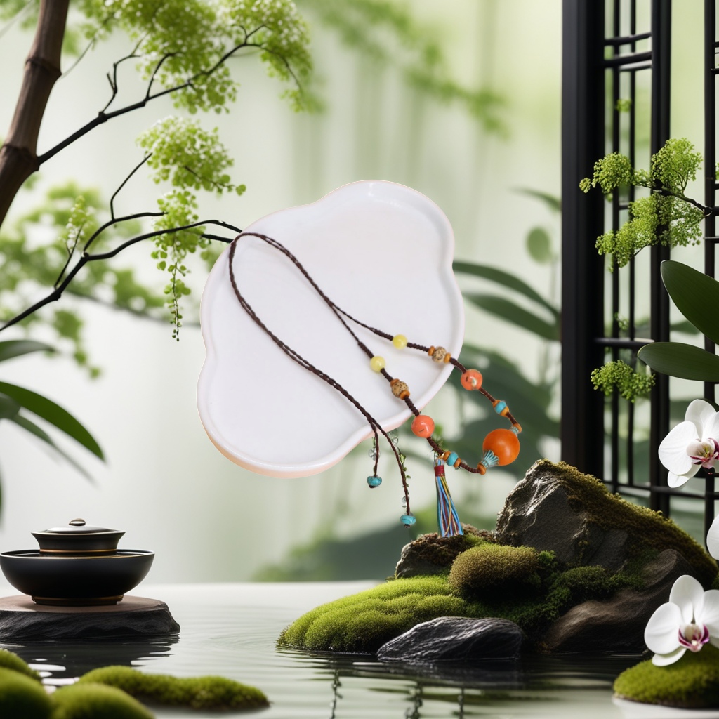 Xingni's long, simple sweater chain, Moroccan old amber necklace, clothing and accessories are fashionable and versatile Specification image