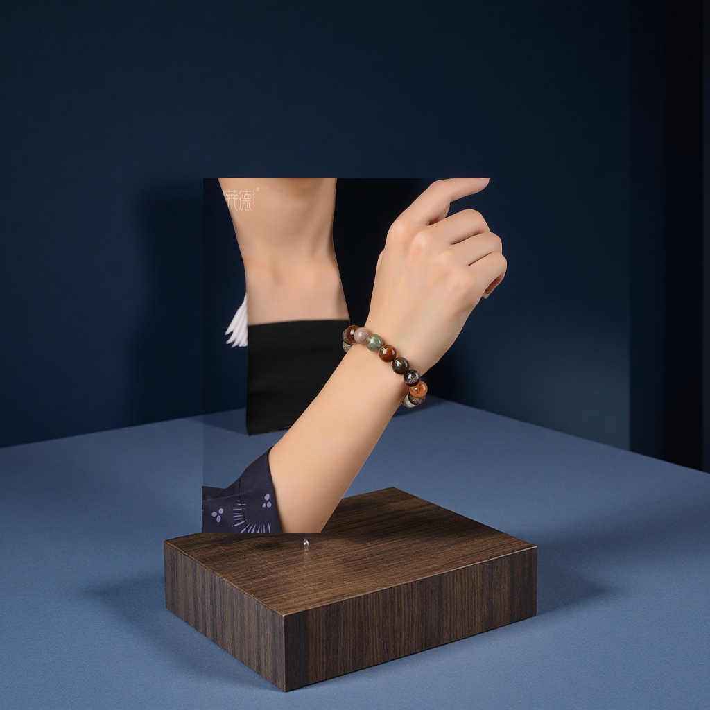 Natural Four-season Color Ghost Bracelet for men and women, half basin Treasure basin color ghost crystal bracelet jewelry gift Application Scenario