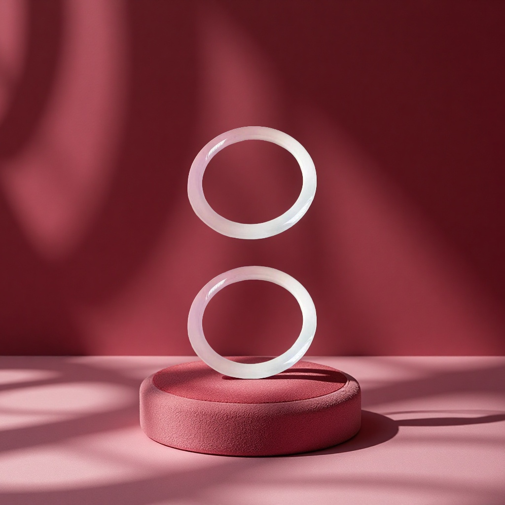 Natural cherry blossom pink agate bracelet, tulip gradient color chalcedony semi-landscape plump round strip jewelry for women Application Scenario