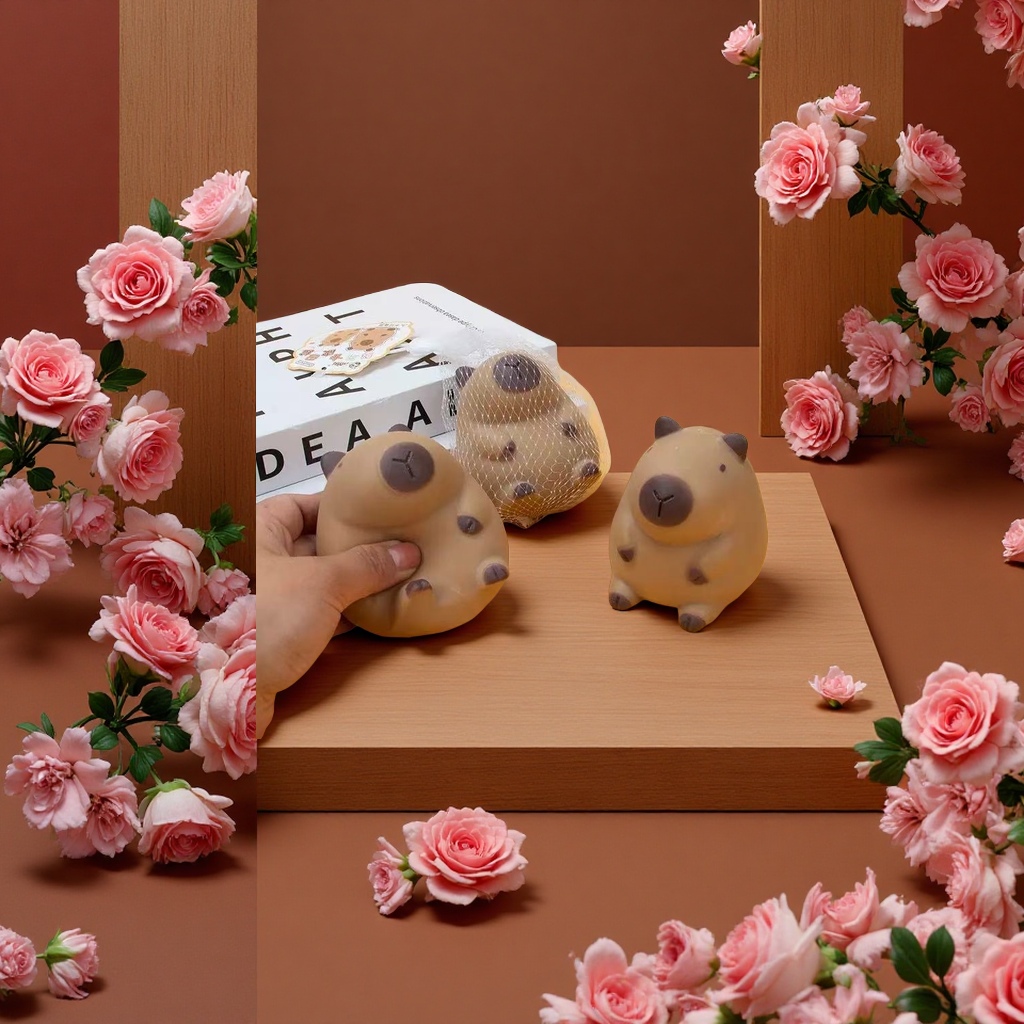 卡皮巴拉解压挤压玩具捏捏乐潮玩趣味减压玩具儿童成人适用