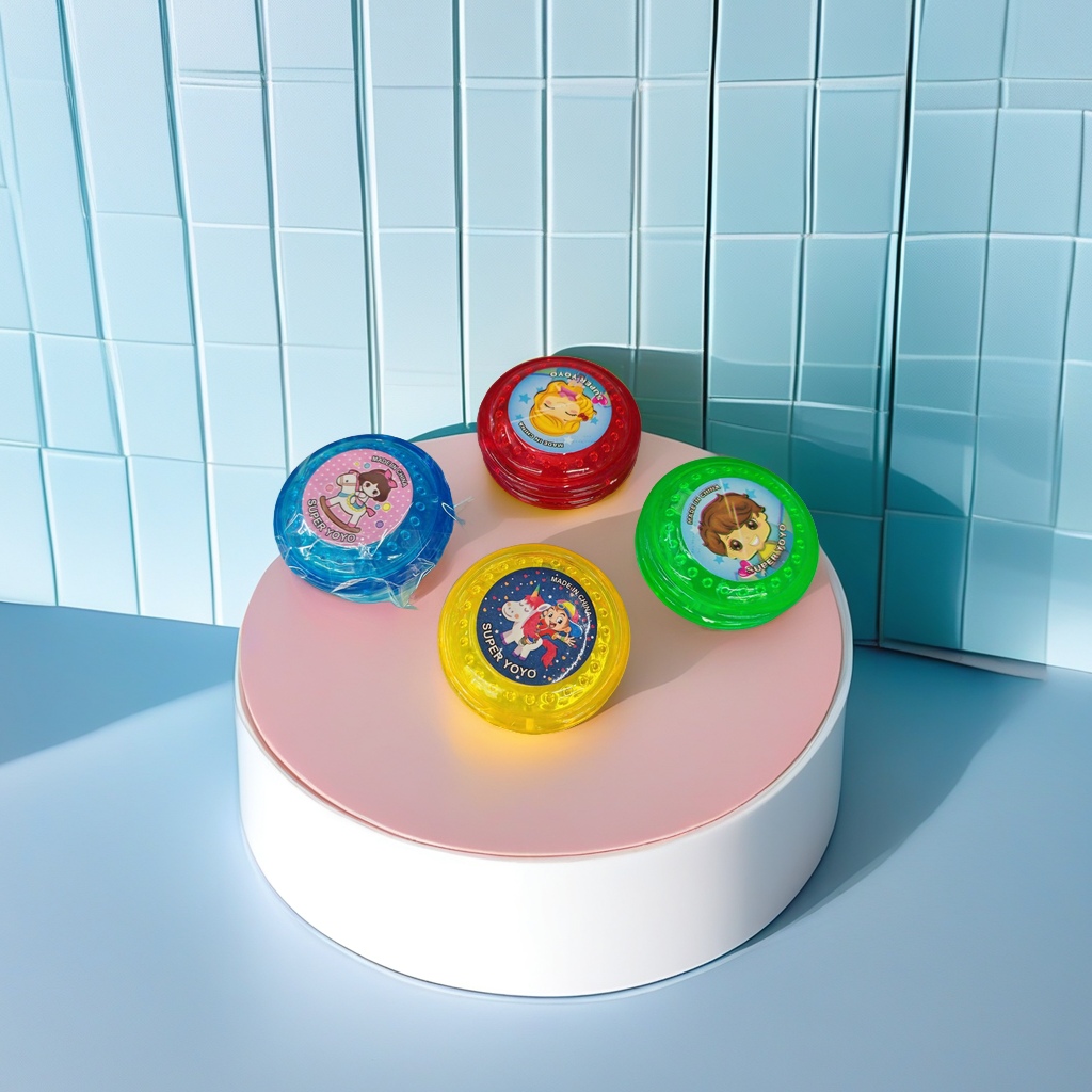 益智手指溜溜球 休闲玩具儿童 赠品 扭蛋等 适用  多色款 带灯光 