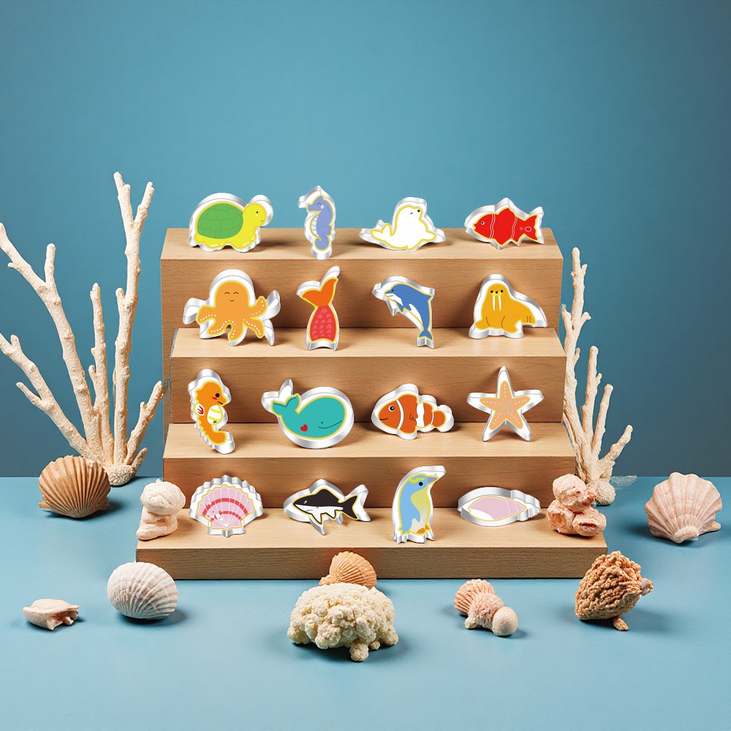 木柄饼干磨具切/三明治切模/50克铃兰花手压模具/厨房用品小工具/硅胶蛋糕膜产品图