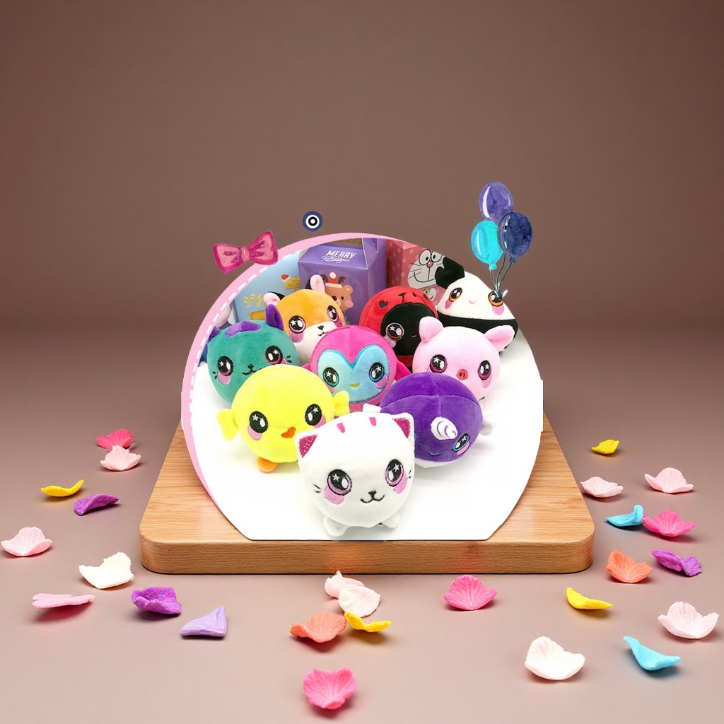 Plush animal figurines for stress relief and slow rebound, creative and cute PU foam cotton factory best-selling doll figurines as gifts