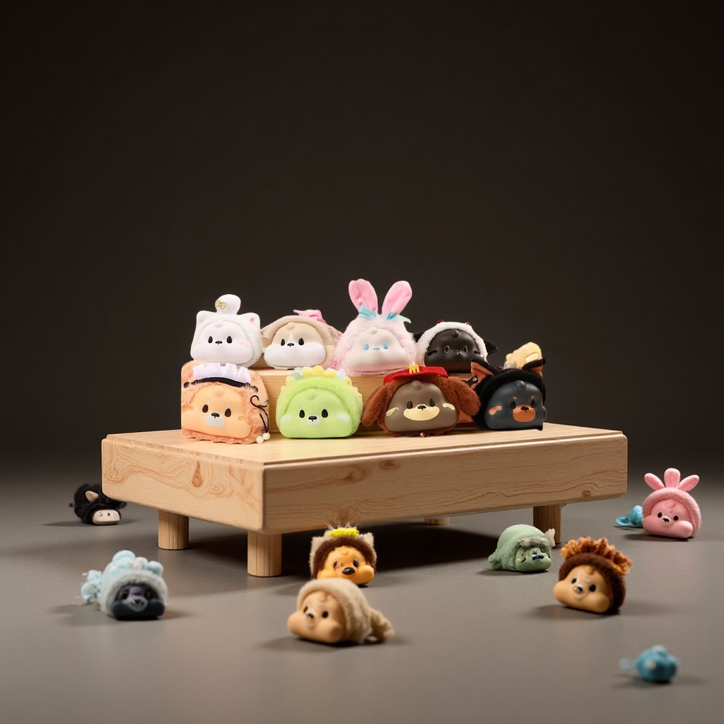 Animal series slow-rebound plush blind bags, trendy dolls, DIY fabric figurines, toys, Ins-style small figurines