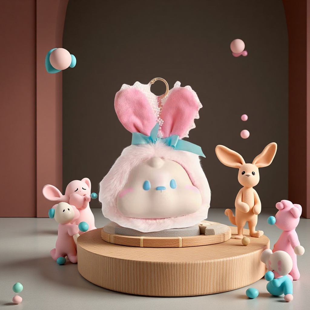 Animal series slow-rebound plush blind bags, trendy dolls, DIY fabric figurines, toys, Ins-style small figurines Item Picture