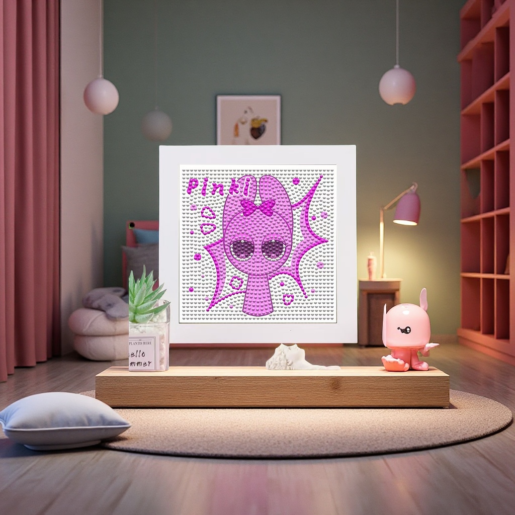 Rhythm Box, handmade diamond paintings, children's creative and educational games, Cartoon DIY stickers, home decorations, hanging paintings, leather paintings Application Scenario