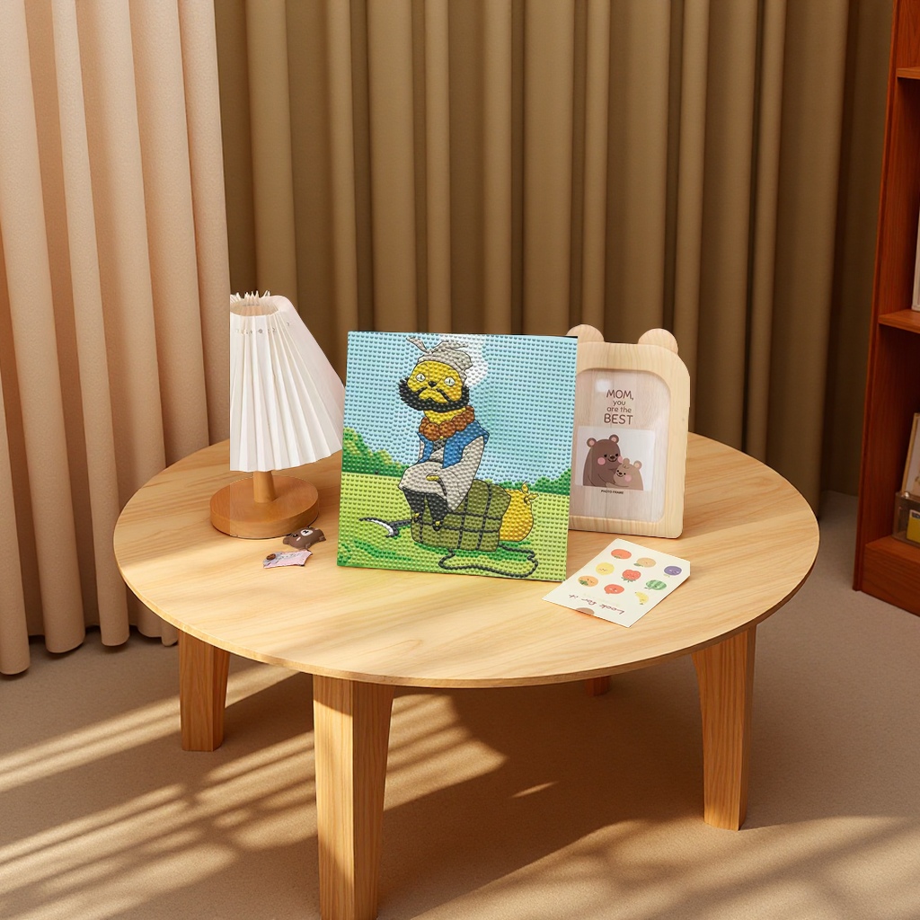 Langlang Mountain Diamond Painting Anime Character Collection, DIY Full Diamond Healing decorative Hanging Painting, 5D dot Diamond Home decoration leather painting Specification image