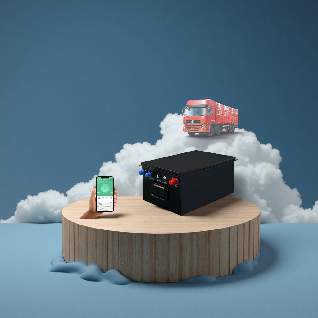 Youdaoplaceholder0 lithium battery energy storage, long-range lithium iron phosphate battery for recreational vehicles and trucks, 7.6 KWH, electrical and electronic storage battery