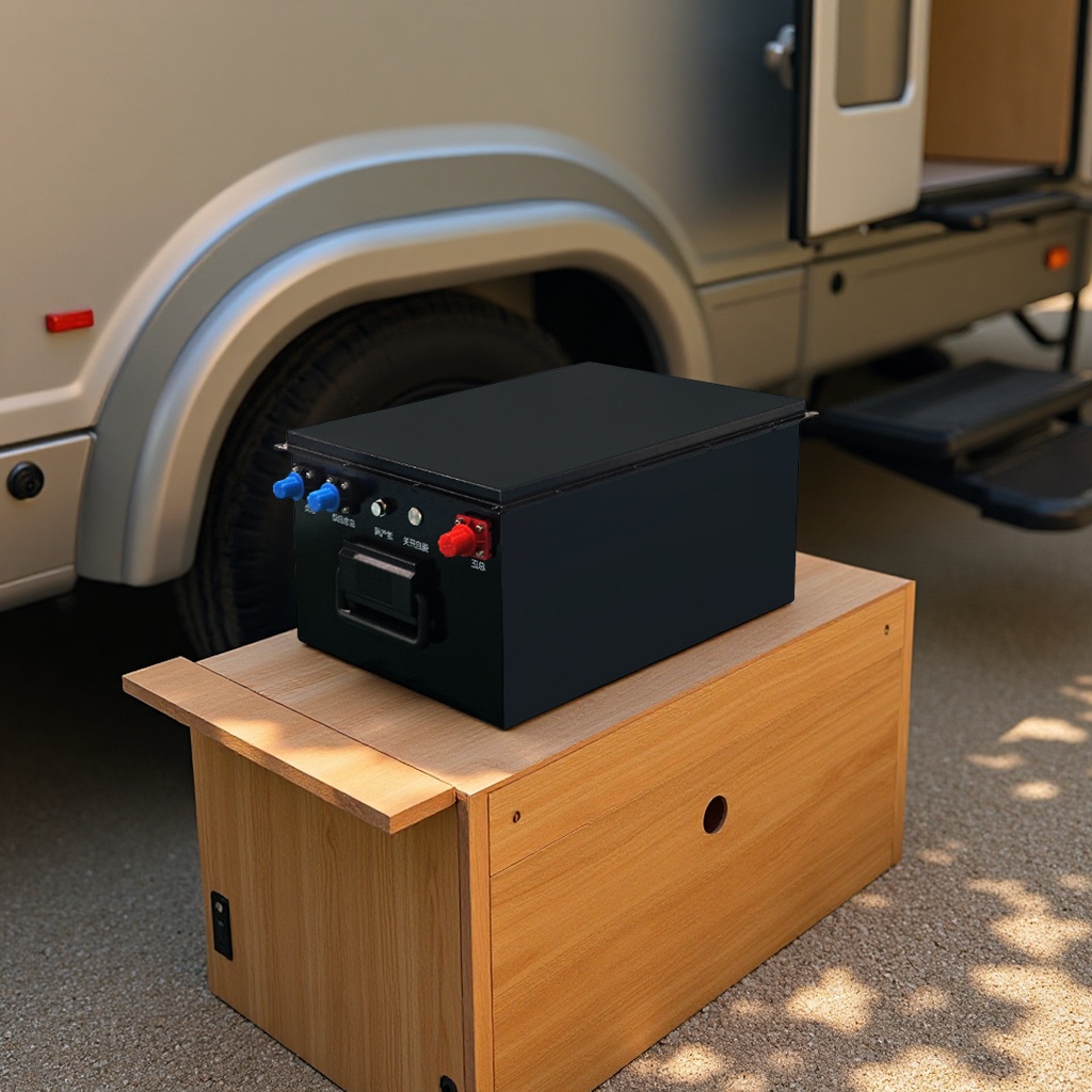 Youdaoplaceholder0 lithium battery energy storage, long-range lithium iron phosphate battery for recreational vehicles and trucks, 7.6 KWH, electrical and electronic storage battery details Picture